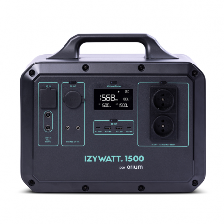 Central eléctrica portátil LFP IZYWATT 1500